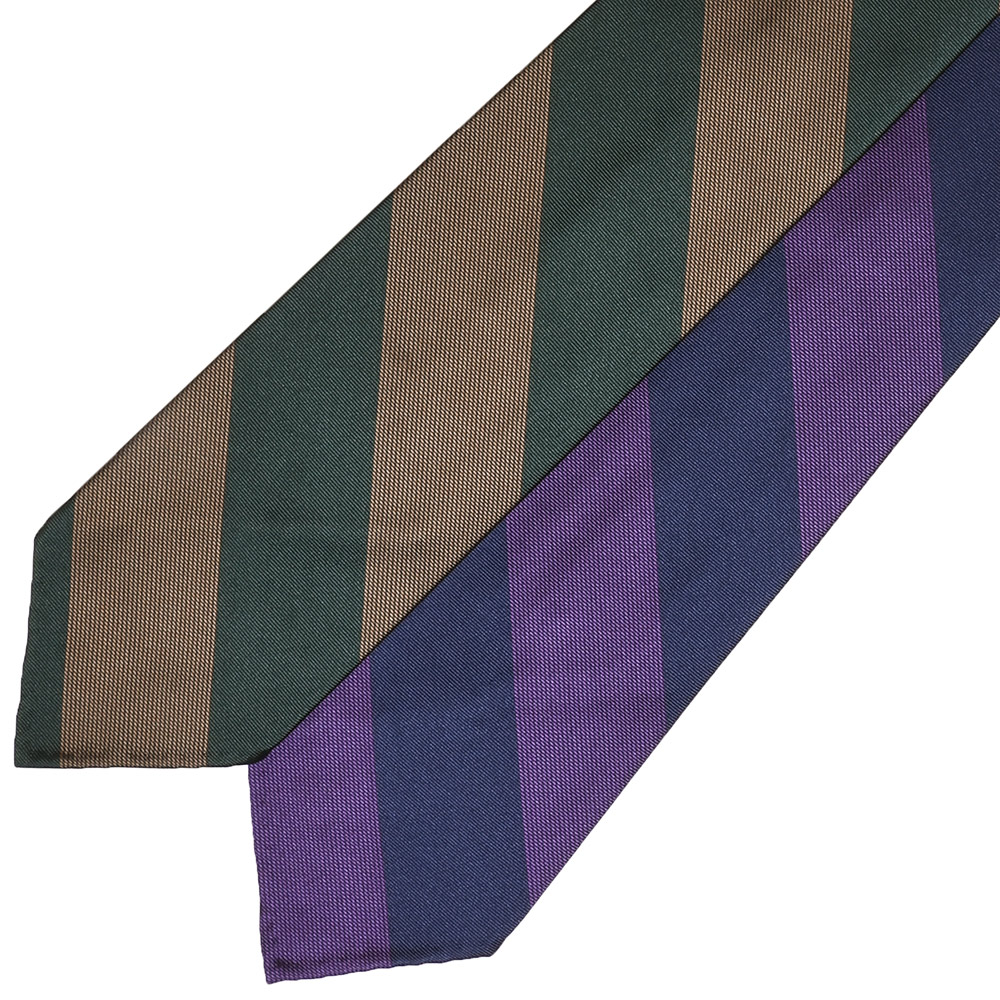 Francesco Marino(フランチェスコ マリーノ)シルクブロックストライプスフォデラートタイ 4181 18221205142