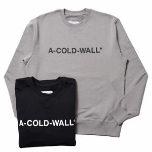 A-COLD-WALL*（ア コールド ウォール*）<br>コットンクルーネックロゴスウェット ACWMW056 12025400025
