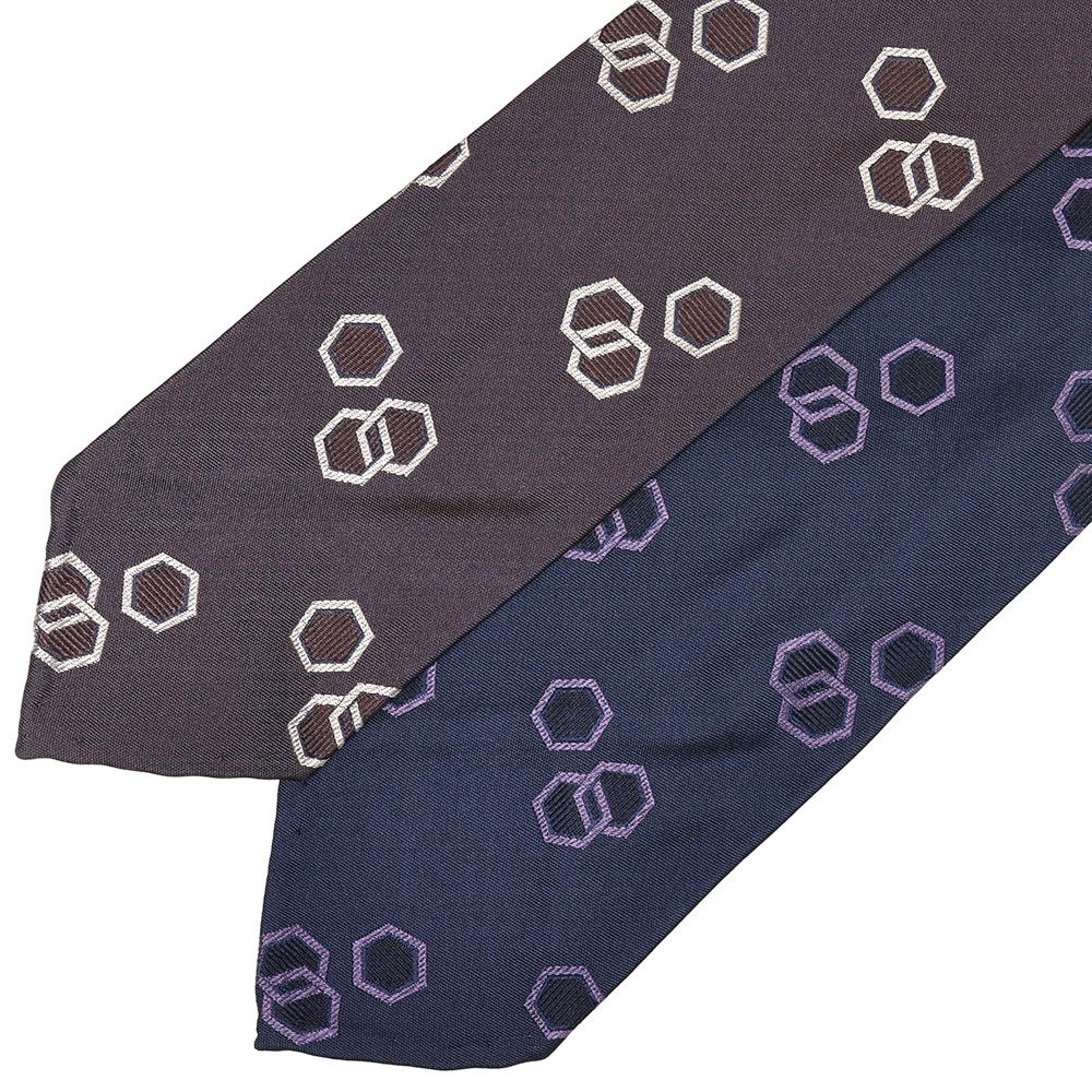 Francesco Marino(フランチェスコ マリーノ)シルクオクタゴンジャガードスフォデラートタイ 10263 18222202142