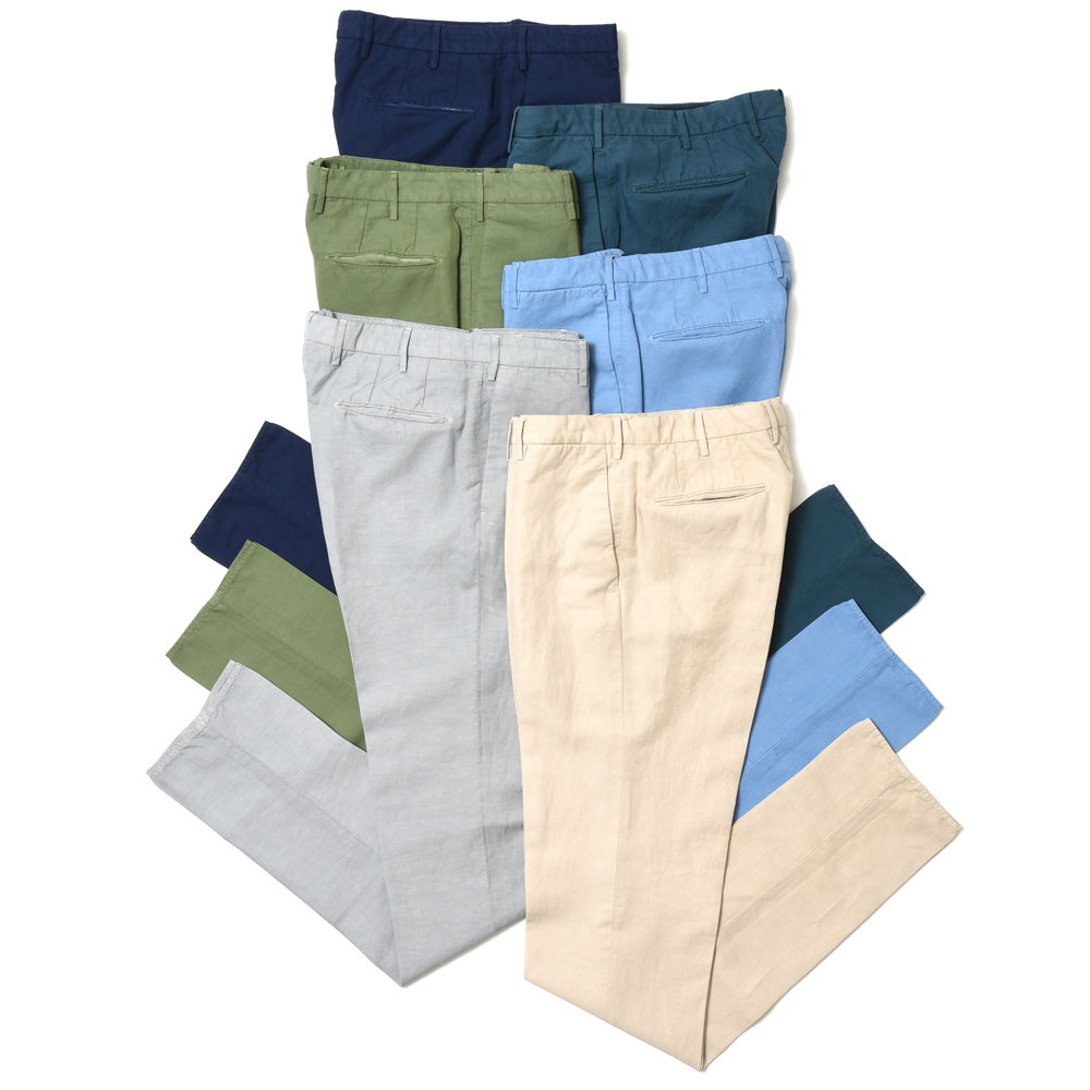 INCOTEX cotton pants olive size 46