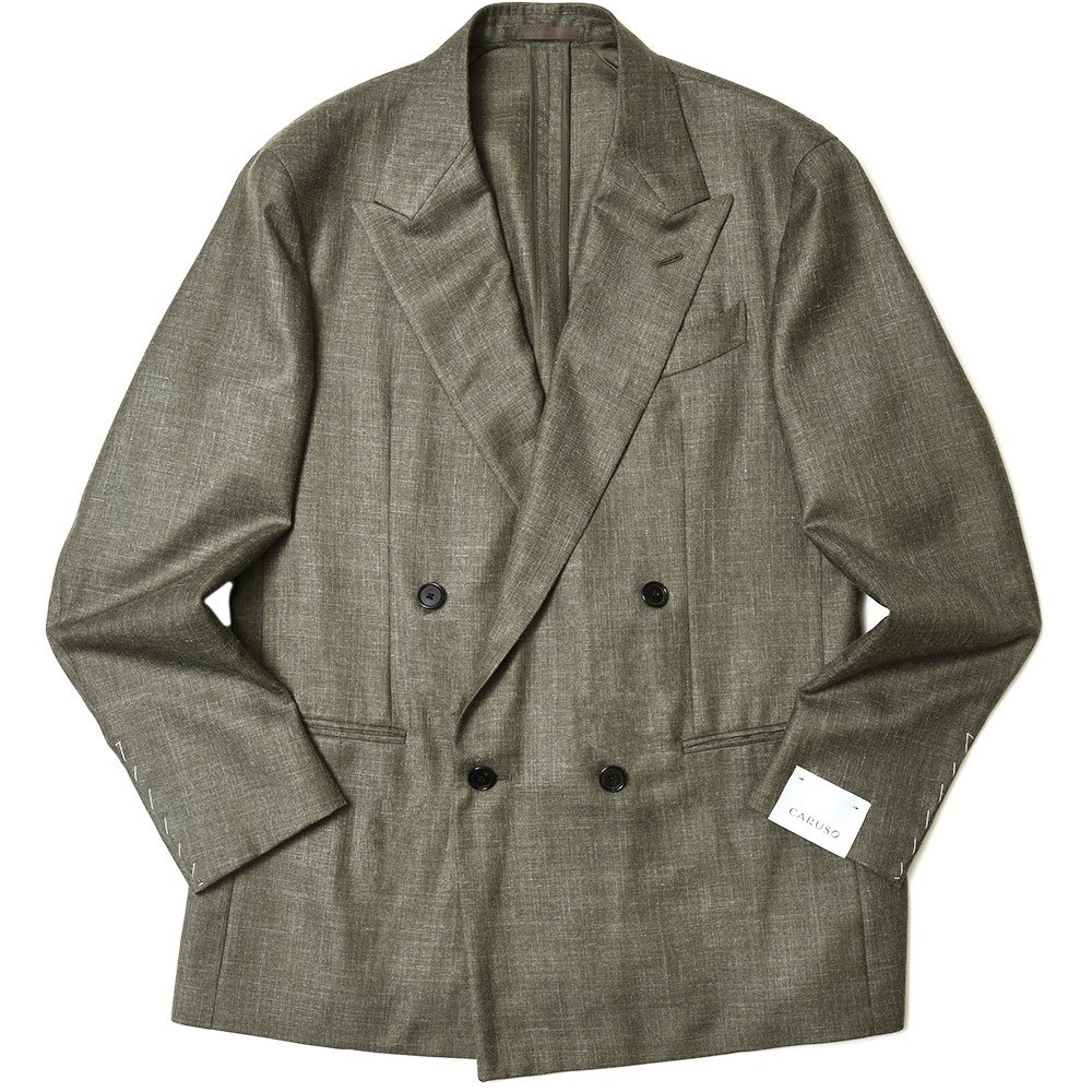 CARUSO カルーゾ　ダブルブレザー　ロロピアーナ48 Caruso ダブルジャケット | ブルー | FARFETCH JP
