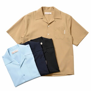 MARNI（マルニ）ウールトロピカルオープンカラーS/Sシャツ CUMU0213A0 