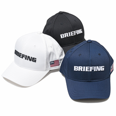 BRIEFING（ブリーフィング）<br>ラウンドバイザー6パネルロゴキャップ MENS BASIC CAP/BRG231M67 18531600185