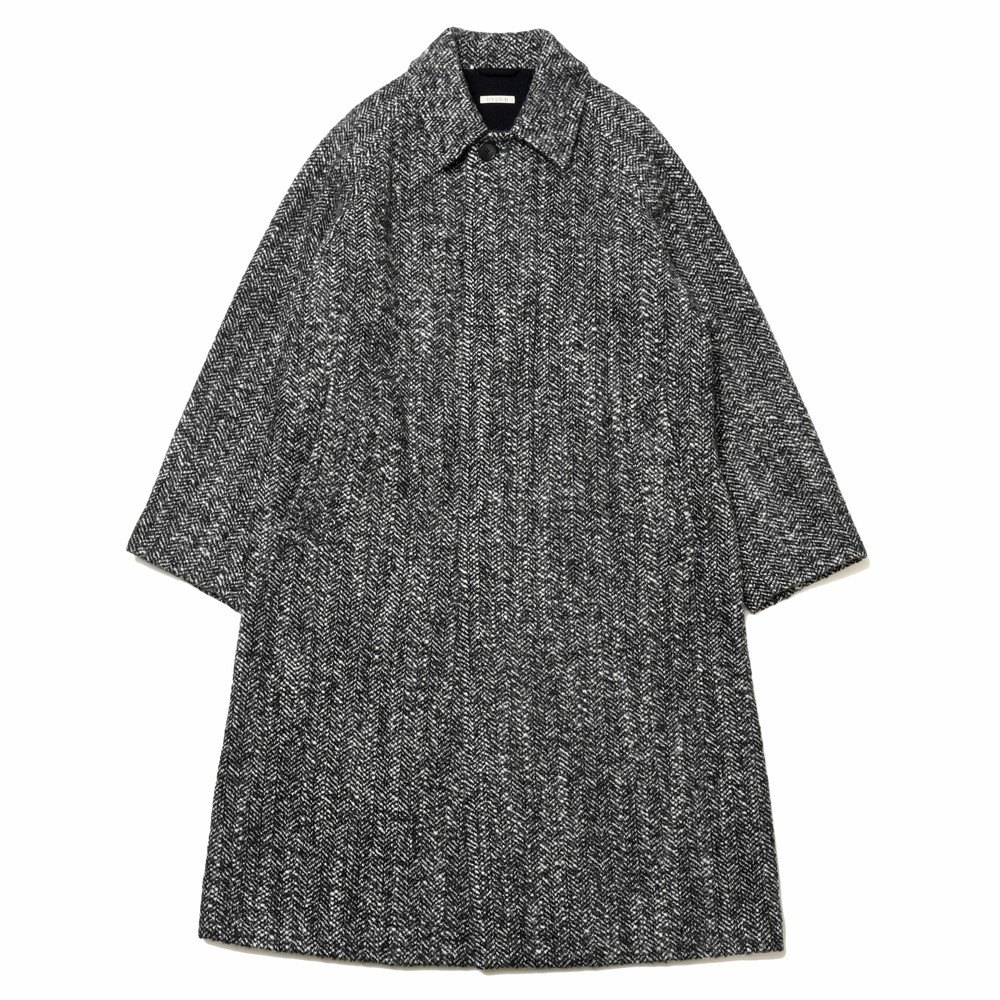 HEUGN（ユーゲン）Daniel Gray Tweed ウールツィードヘリンボーンバル