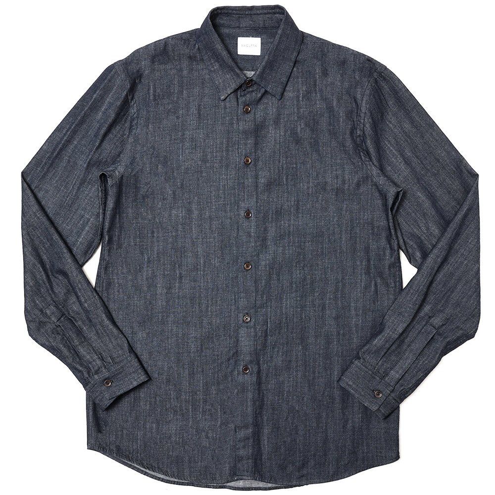 BAGUTTA（バグッタ）コットンデニムレギュラーカラーシャツ  