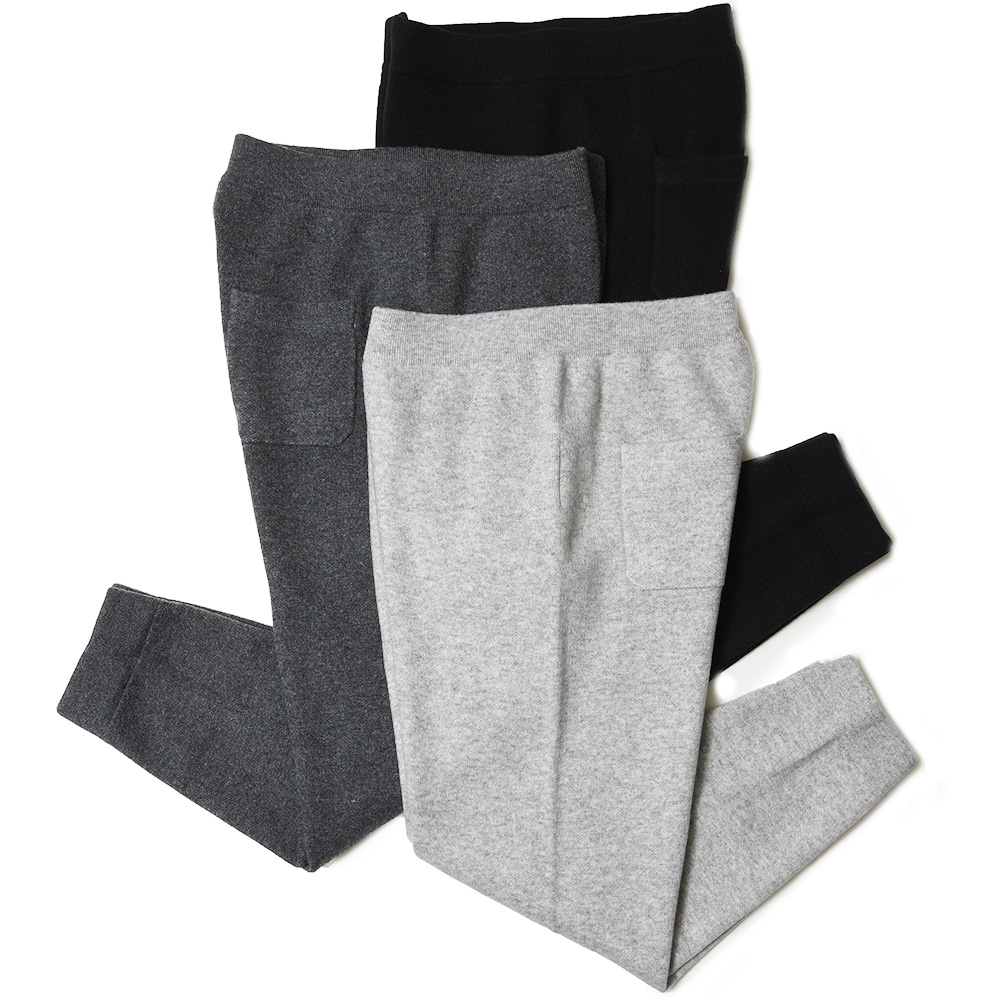 Drawer ウール カシミヤ ニット ジョガーパンツ Drawer ウール カシミヤ ニット ジョガーパンツ Drawerカシミア