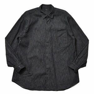 COMOLI デニムコモリシャツ ブラックエクリュ Z01-02003 サイズ5geoff