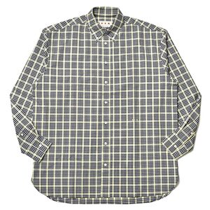 MARNI（マルニ）コットンオーバーチェックボタンダウンシャツ 