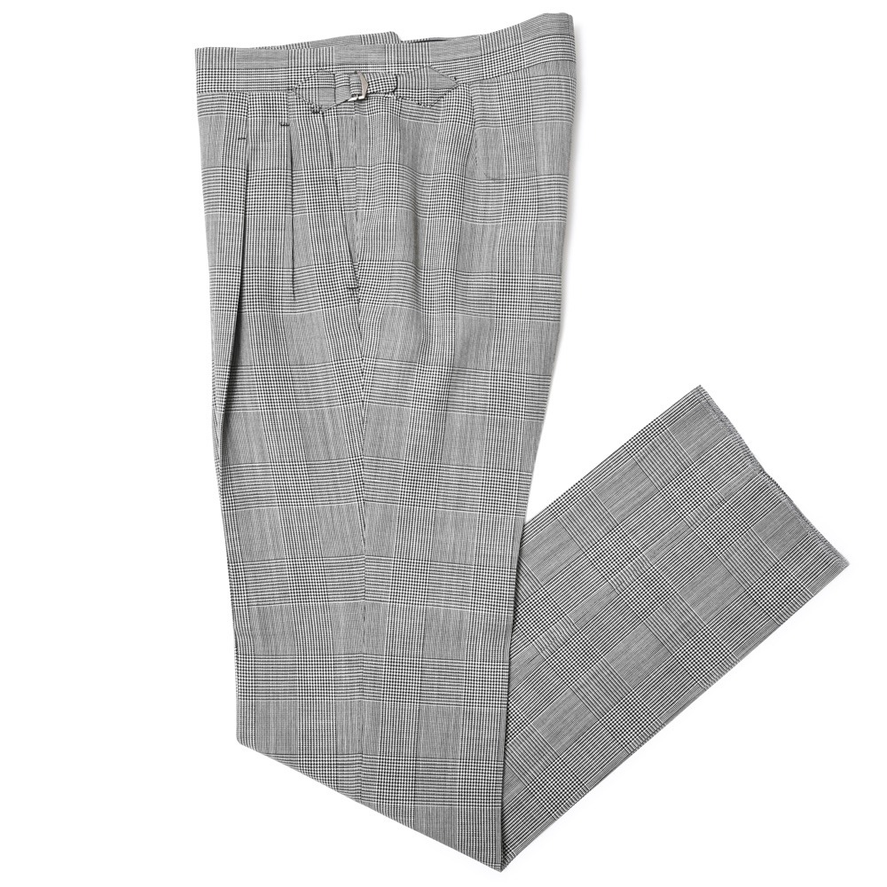 【中古】五十嵐トラウザーズ Igarashi Trousers パンツ スラックス テーパード ウール ツータック 52 IGARASHI TROUSERS（五十嵐トラウザーズ）ハイツイストウールグレン