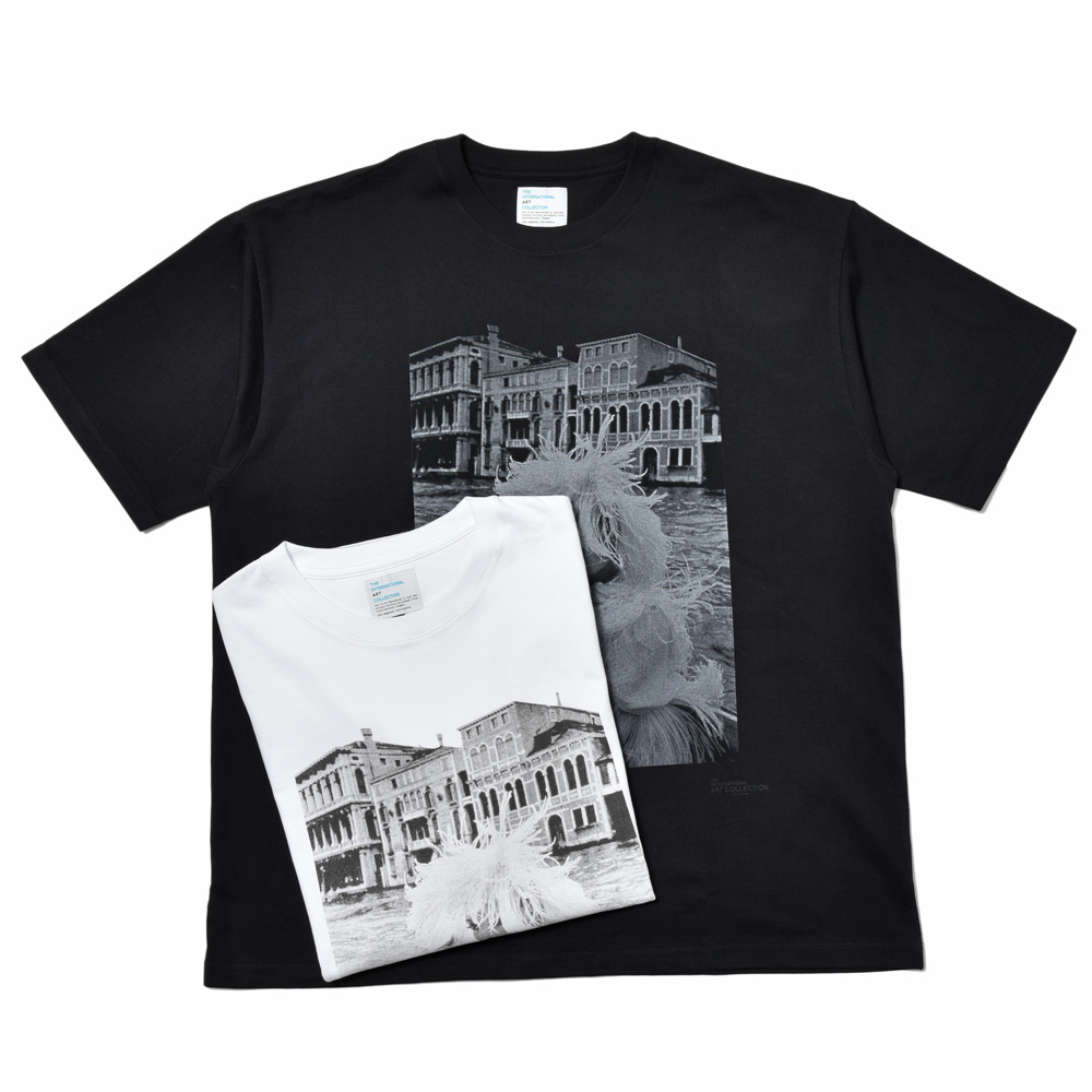 トップス THE INTERNATIONAL ART COLLECTION T SHORT SLEEVE T-SHIRT / David Hockney, Piscine Royale（Black
