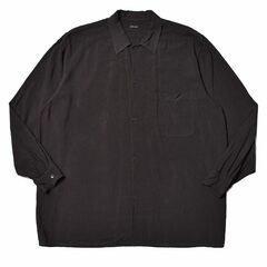 COMOLI（コモリ）ウールシルク 半袖オープンカラーシャツ Z01-02010 