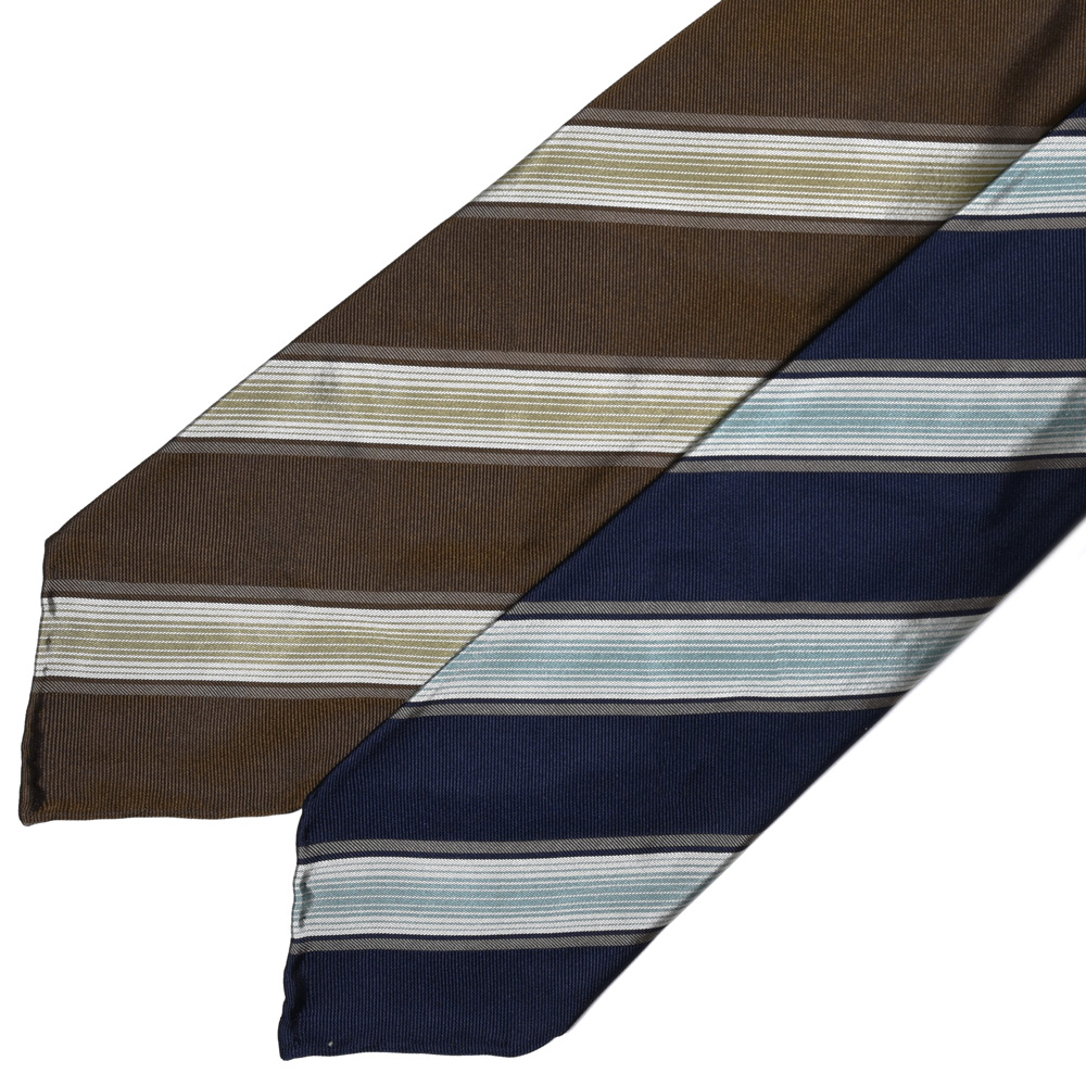 TIE YOUR TIE（タイ ユア タイ）シルクレップストライプセッテピエゲ