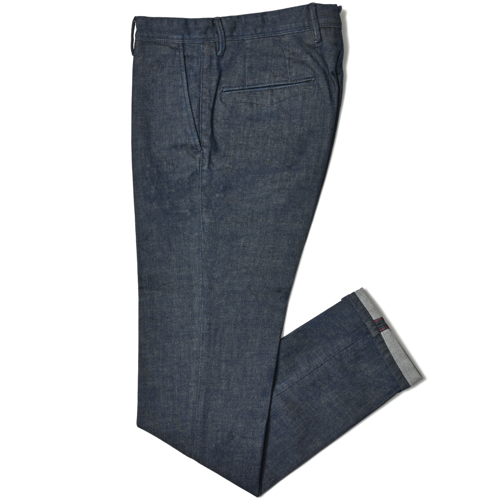 INCOTEX SLACKS（インコテックス スラックス）SLIM FIT ウォッシュドストレッチコットンデニムテーパードパンツ  18S100-40592/21560 13042005052｜guji online shop（グジ オンラインショップ）