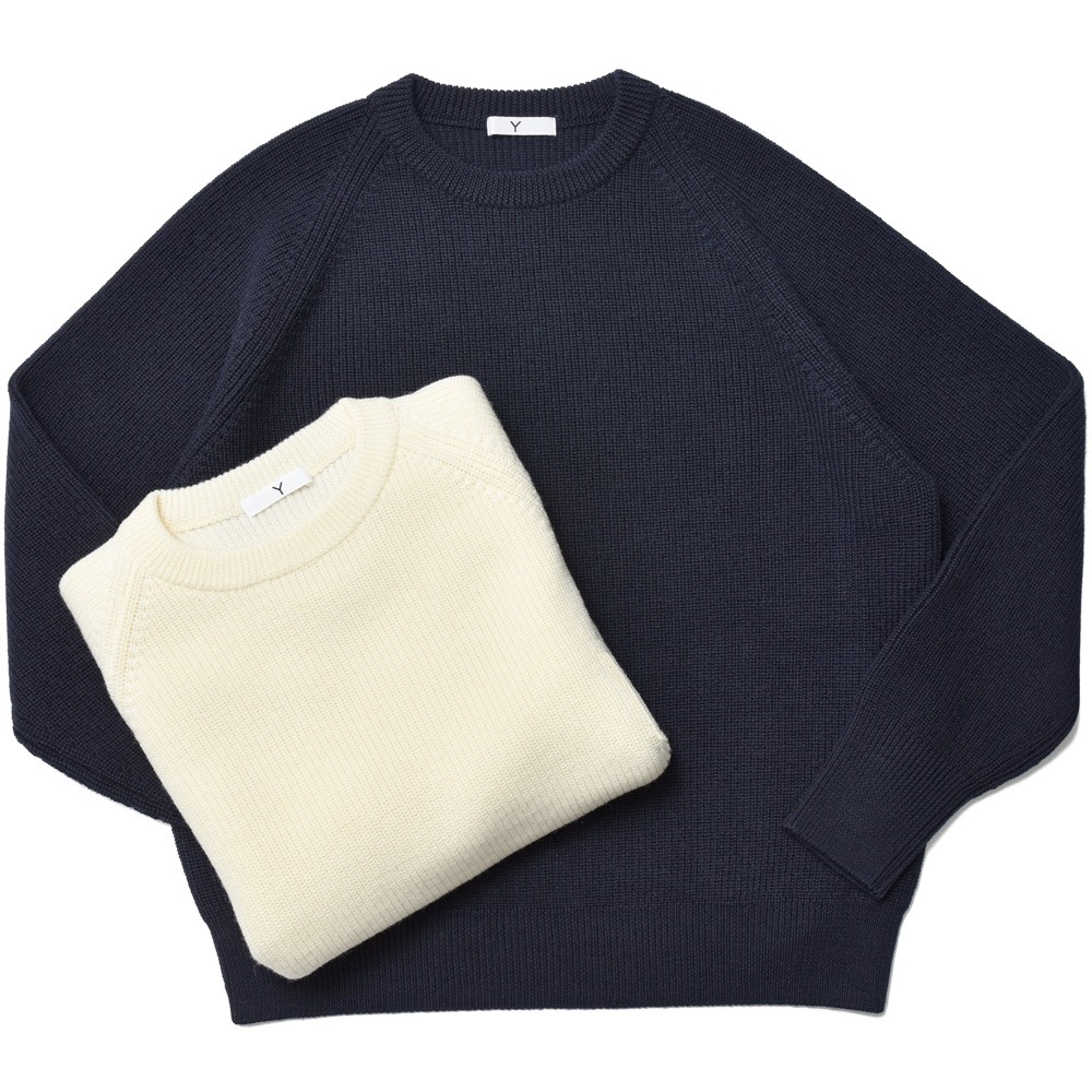 SALE】YLEVE（イレーヴ）Y（ワイ）ノンミュールジングウールクルー