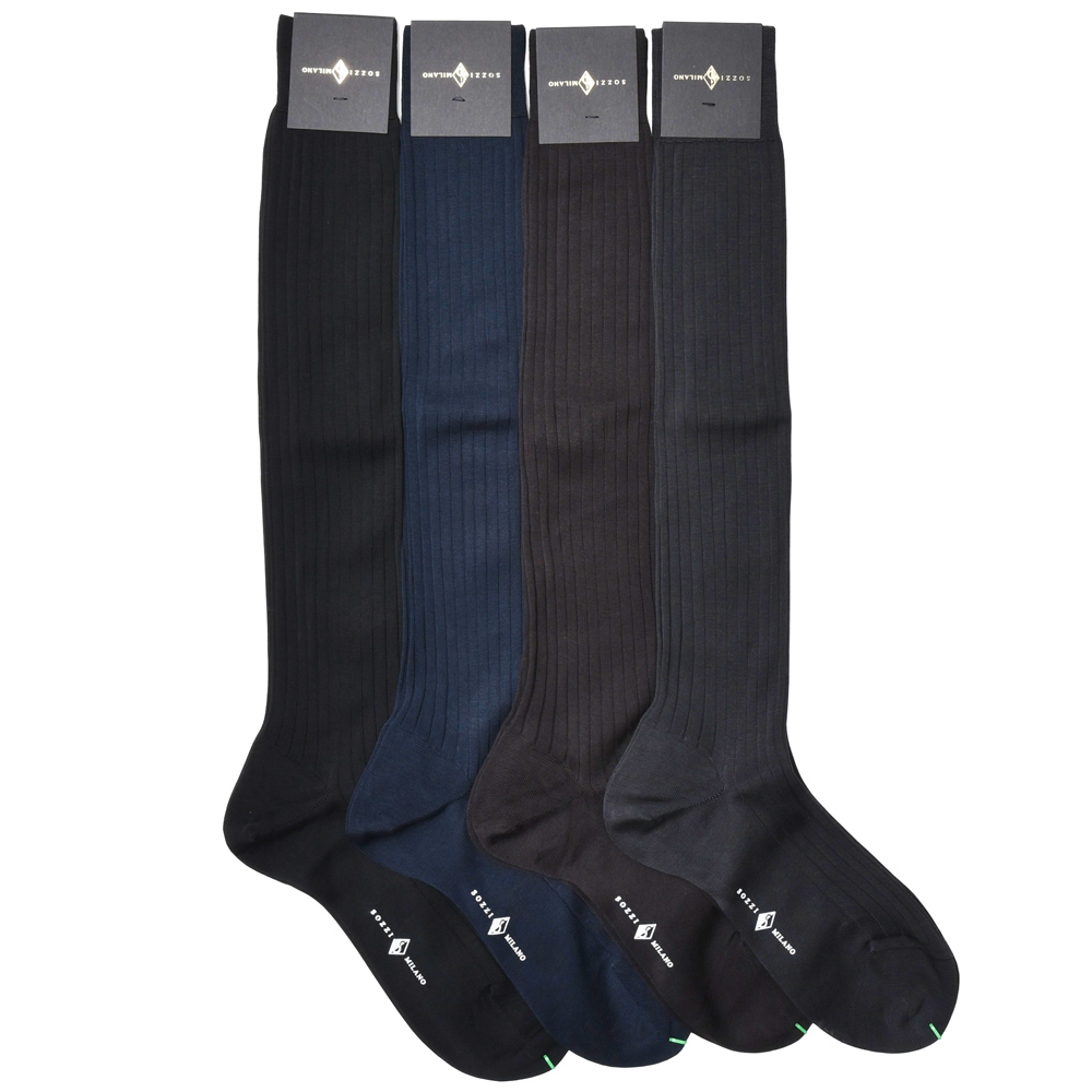 SOZZI（ソッツィ） コットンリブホーズソックス 115002 18042200027
