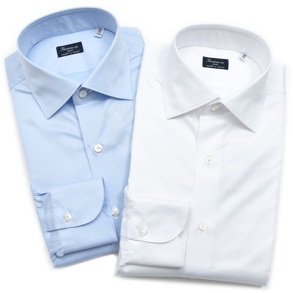 Finamore（フィナモレ）コットンツイルシャツ / ワイド (LUIGI