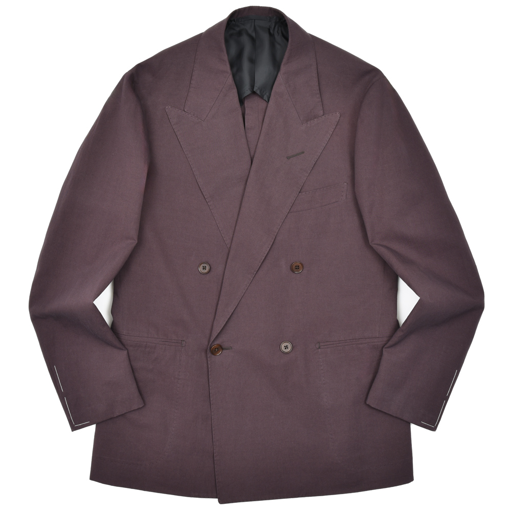 garoh（ガロウ）jacket03 コットンリネンツイル4Bダブルジャケット