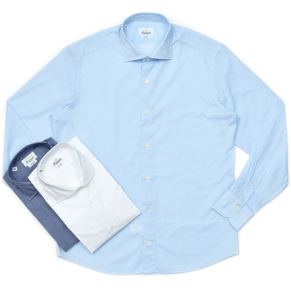 Giannetto（ジャンネット）コットンローンセミワイドカラー