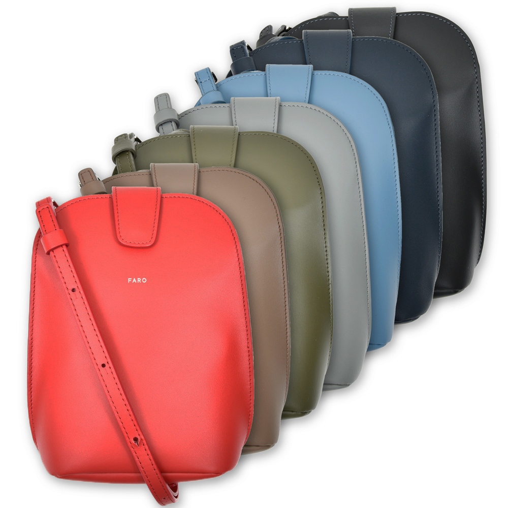 FARO（ファーロ）スムースレザー2WAYミニショルダーバッグ Calma Pouch
