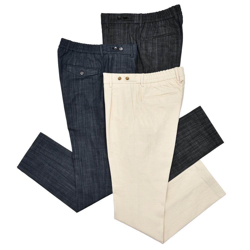 BERWICH（ベルウィッチ）BERTOベルト ストレッチデニム1プリーツバック