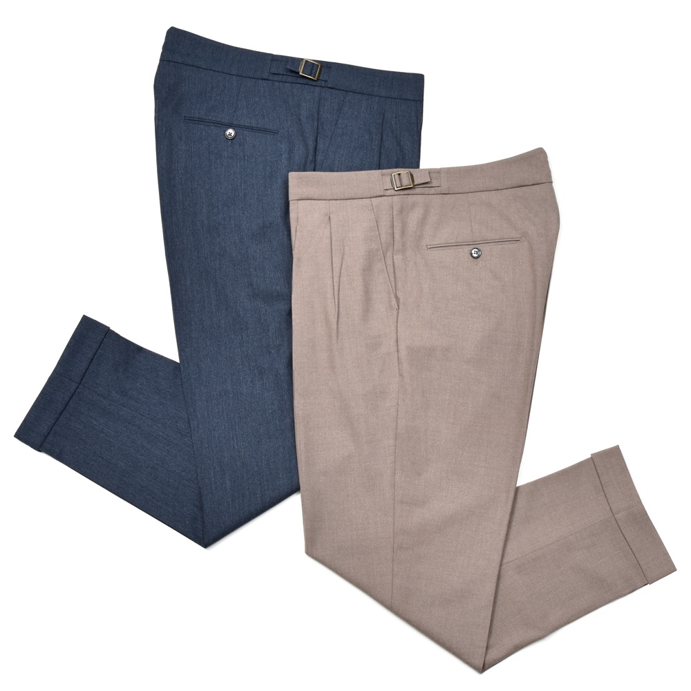 BERWICH SCOTCH タックパンツ フランネル 2プリーツ ベルウィッチ BERWICH BERWICH パンツ scotch vb1504ウール