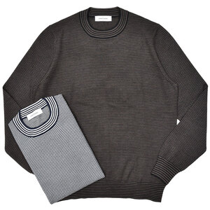 GRAN SASSO(グランサッソ)<br>ハイゲージマイクロボーダークルーネックニット 57147/14262 16052000035