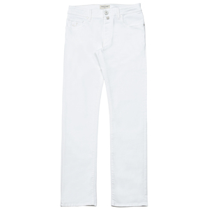 JACOB COHEN(ヤコブコーエン)<br>BARDバード ウォッシュドコットンストレッチスリムテーパードホワイトデニム 226-42886 53056030052