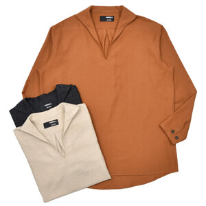 AMBELL(アンベル)<br>KEY PIECE ウールコットンスキッパーシャツ 00124 11052402163