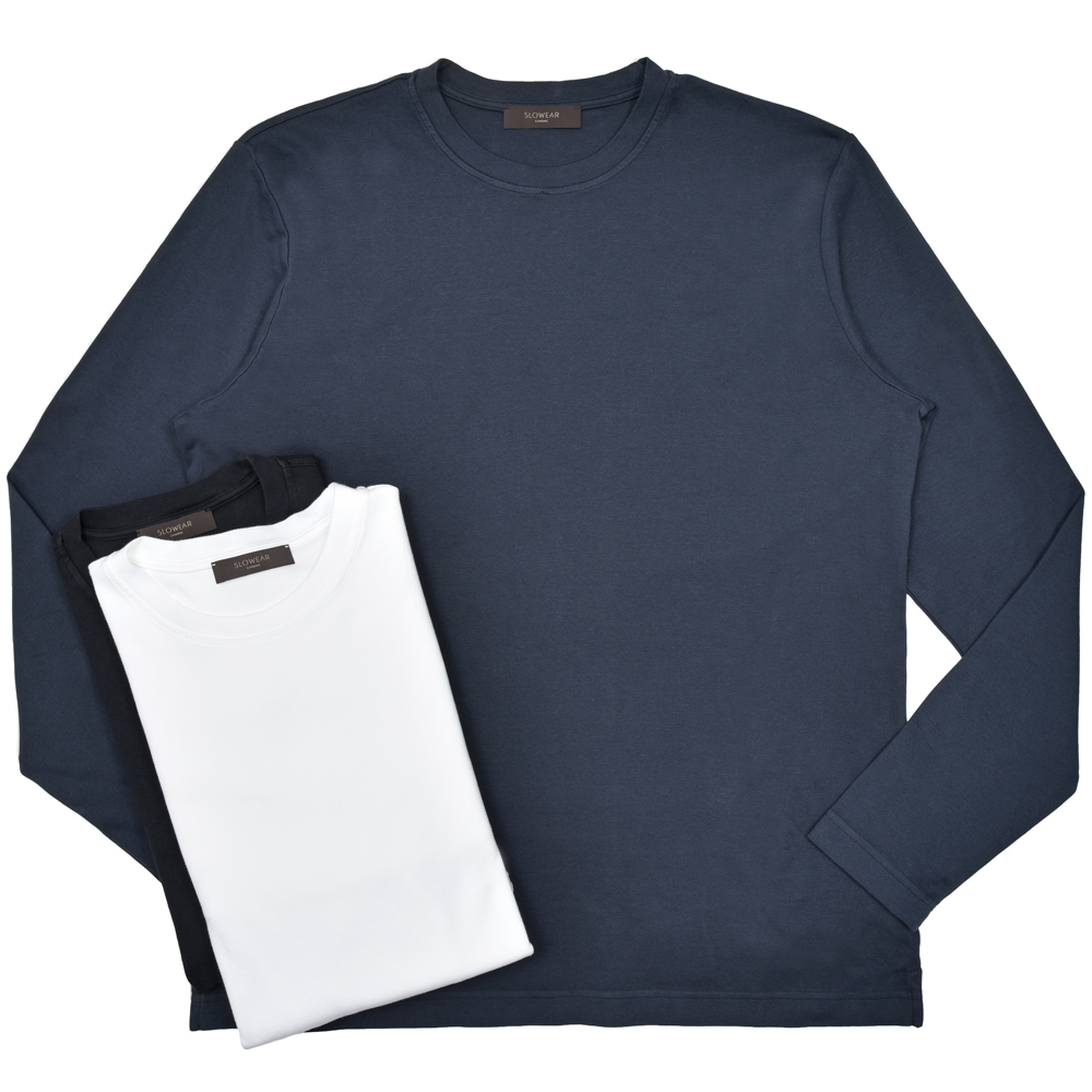 ZANONE（ザノーネ）コットンダブルジャージクルーネックカットソー T