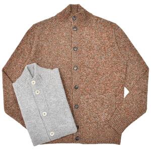 ZANONE ザノーネ ウールニットカーディガン44 ZANONE（ザノーネ）7Gゲージウールハーフフィッシャーマン