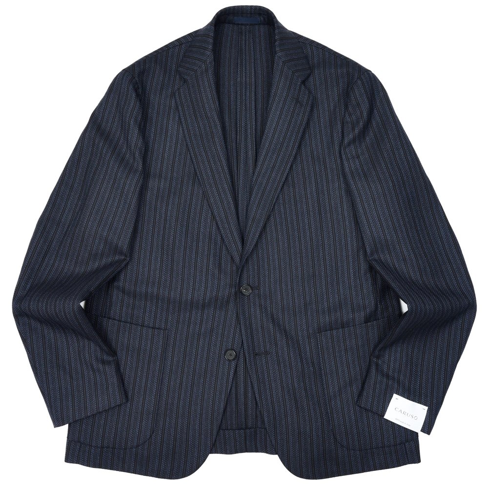 CARUSO カルーゾ テーラード ジャケット ネイビー 52 XL以上!! 中古・古着通販】CARUSO (カルーゾ) テーラードジャケット ネイビー