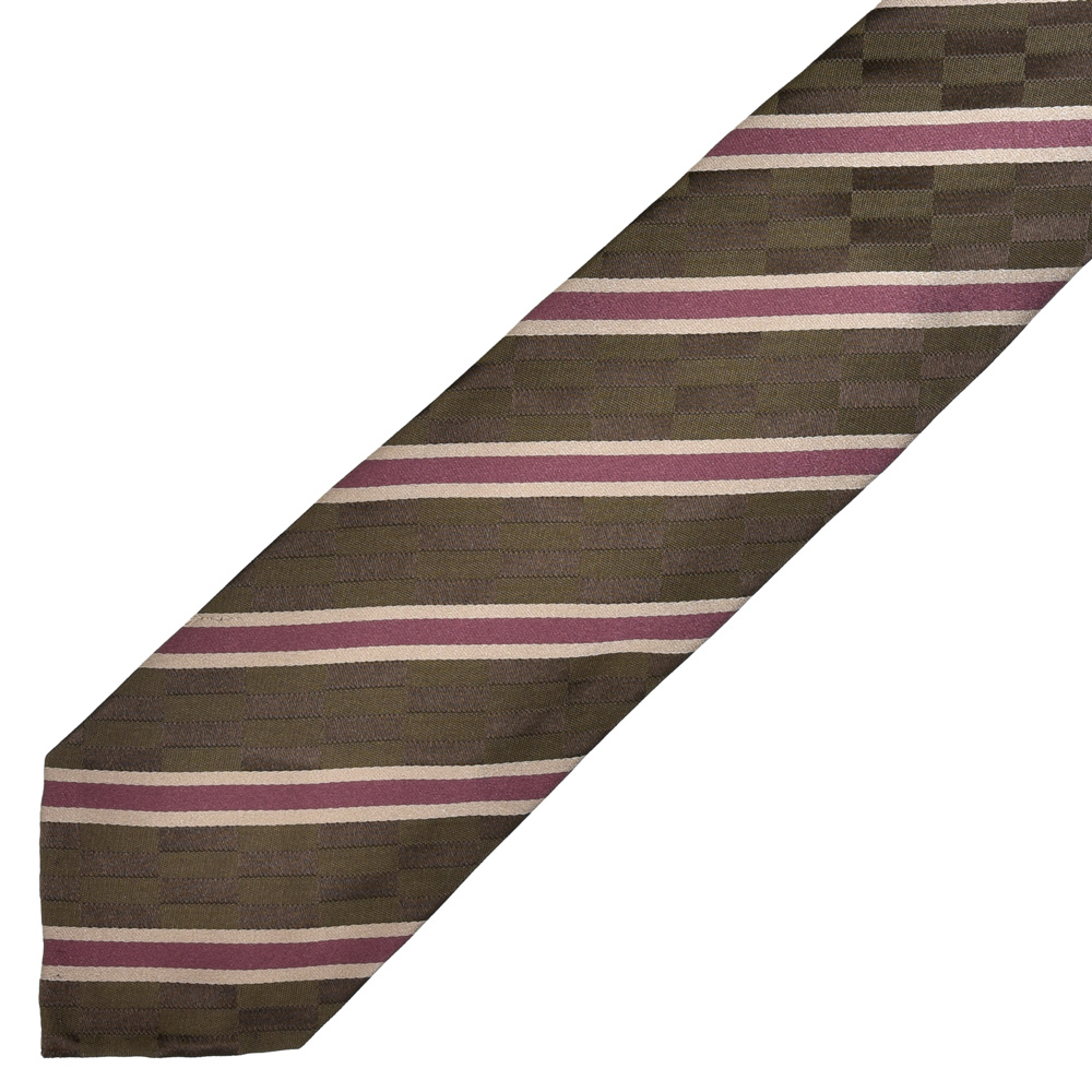 Atto Vannucci（アット ヴァンヌッチ）シルクストライプタイ