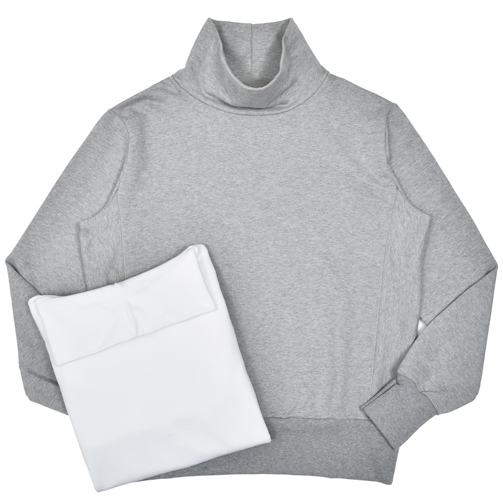 ELACIO（エラシオ）Meuseマース コットンタートルネックスウェット