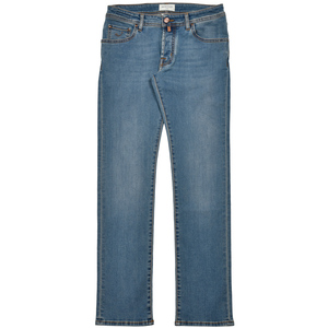 JACOB COHEN(ヤコブコーエン)<br>NICKニック ウォッシュドコットンストレッチスリムテーパードデニム 226-42212 53056037052