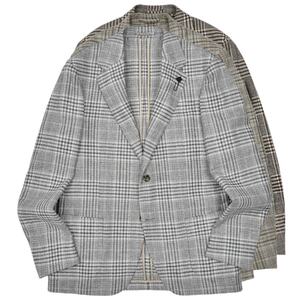 LARDINI(ラルディーニ)<br>ROMAローマ ウールカシミアライトツィードオーバーチェック2Bジャケット CNJ6202Q/AAIF65517 17052006109