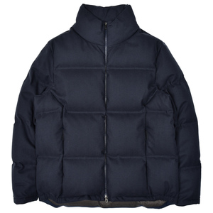 SEASE(シーズ)<br>TRIBECA DOWN JACKET ウォーターレペレントコットンカシミアヘリンボーンスタンドカラーダウンブルゾン OP037TN480 14052000039