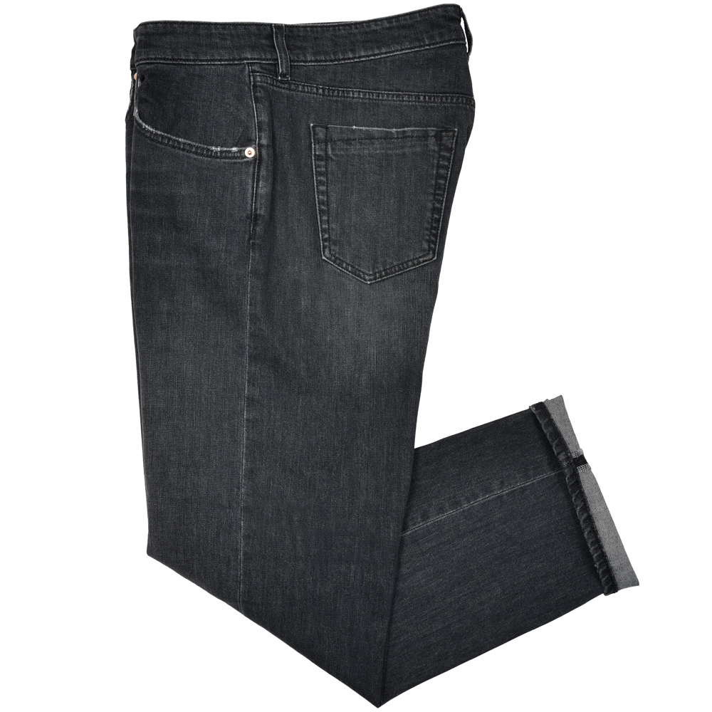 【新品】イカイ　デニム　ロブスト　32 ブラックヴィンテージウォッシュ　ジーンズ YCHAI（イカイ）ROBUSTOロブスト ヴィンテージウォッシュ