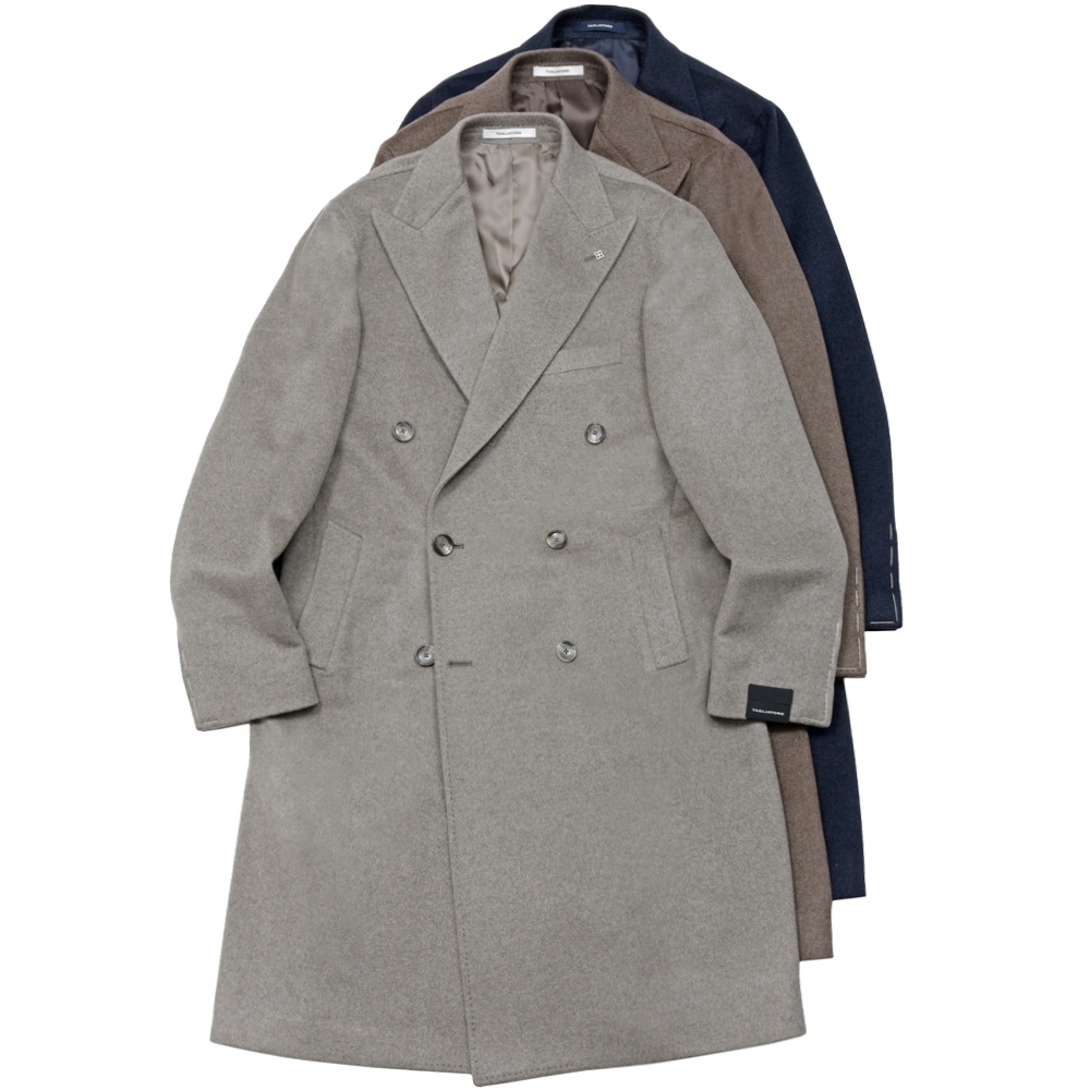 TAGLIATORE（タリアトーレ）カシミアフランネルダブルチェスター