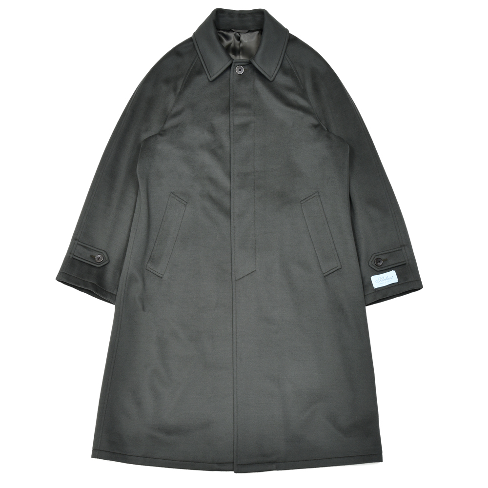 Belvest（ベルベスト）ウールフランネルバルカラーコート 14152200020