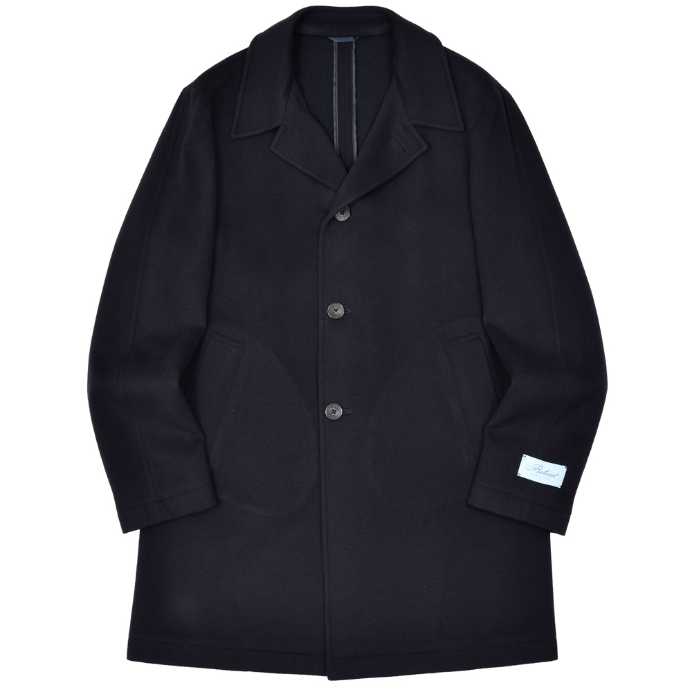 Belvest（ベルベスト）ウールカシミヤフランネルバルカラー