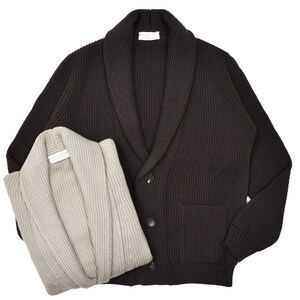 FILIPPO DE LAURENTIIS(フィリッポ デ ローレンティス)<br>7ゲージウールショールカラーニットカーディガン CS3MLT45 16052007109