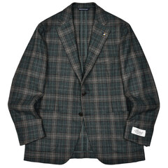 Belvest ベルベスト グレー チェック柄 テーラードジャケット 00024650-4.jpg