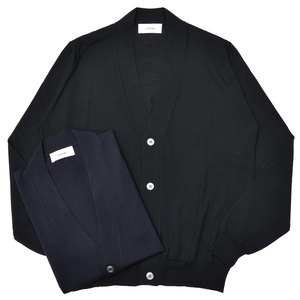 LARDINI(ラルディーニ)<br>Super120'sウールハイゲージニットカーディガン 52165MML4334021 16056001109