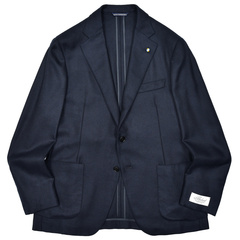 Belvest ジャケットネイビー Belvest（ベルベスト）カシミアライトツィード3Bジャケット