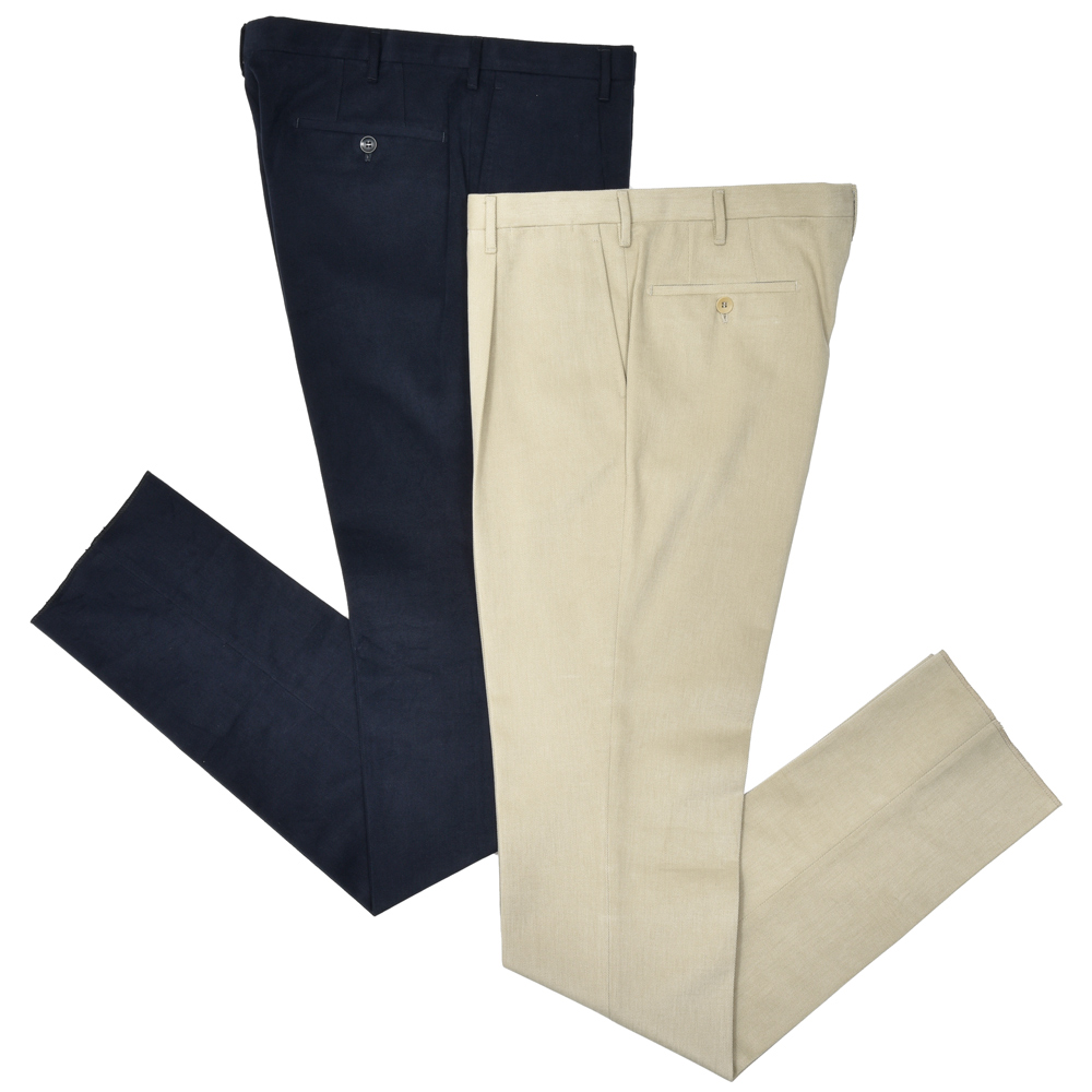 Rotaコットンパンツ Rota（ロータ）コットンツイル1プリーツパンツ / テーパード