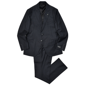 Belvest（ベルベスト）ウールピンストライプ3B1プリーツスーツ