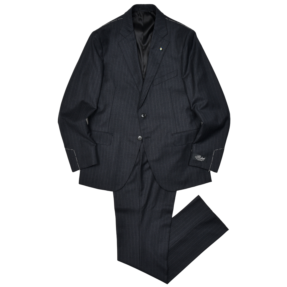 Belvest ベルベスト スーツ上下 ピンストライプ　48 A71100 Belvest ベルベスト スーツ ピンストライプ グレー 48 A71100