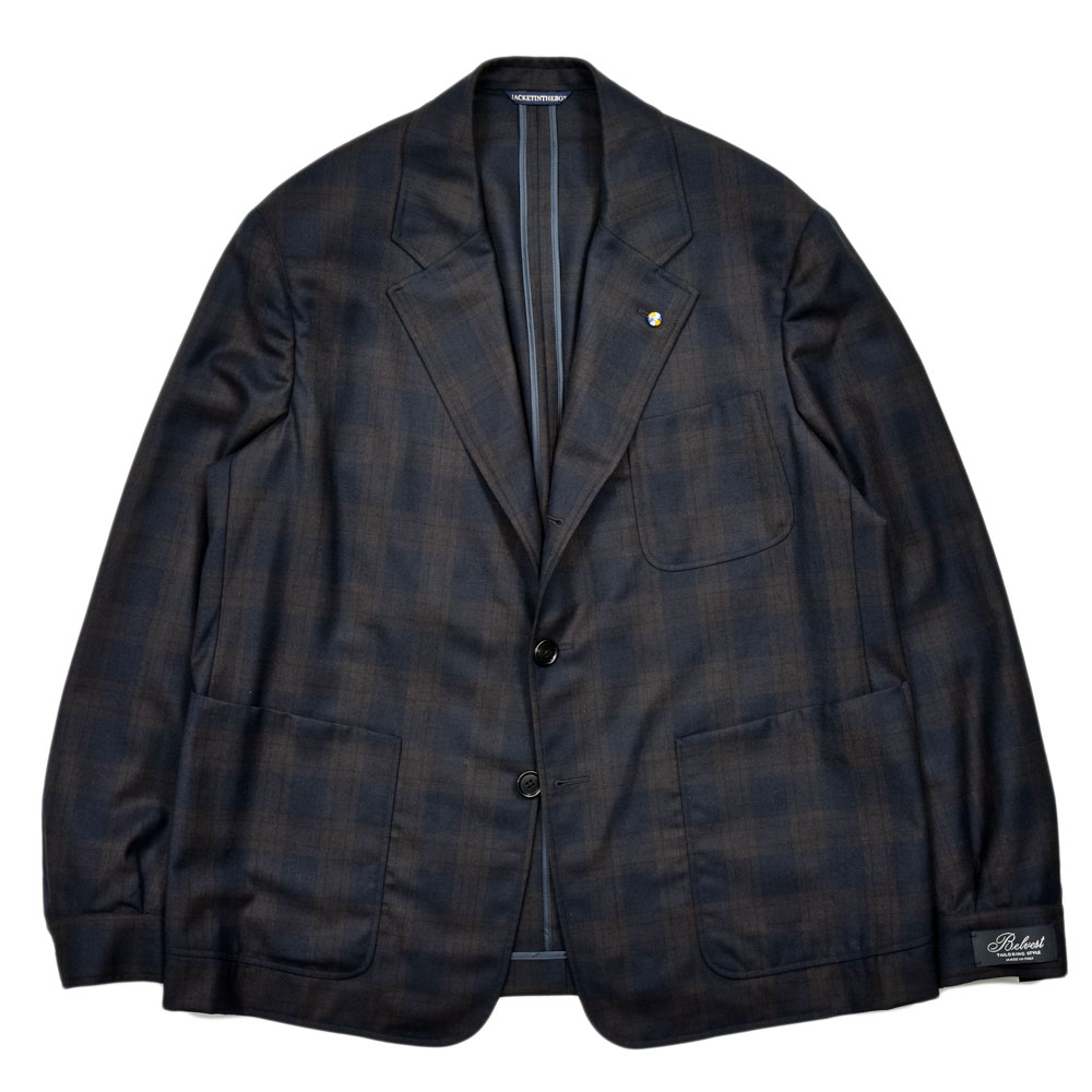 Belvest（ベルベスト）ウールタータンチェックアトリエジャケット