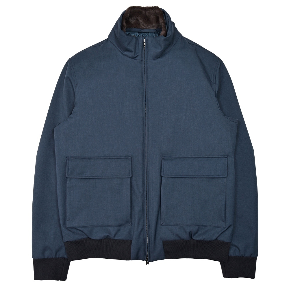 【極美品】guji別注HERNO（ヘルノ）ハイブリッドスタンドカラーブルゾン 極美品】guji別注HERNO（ヘルノ）ハイブリッドスタンドカラー