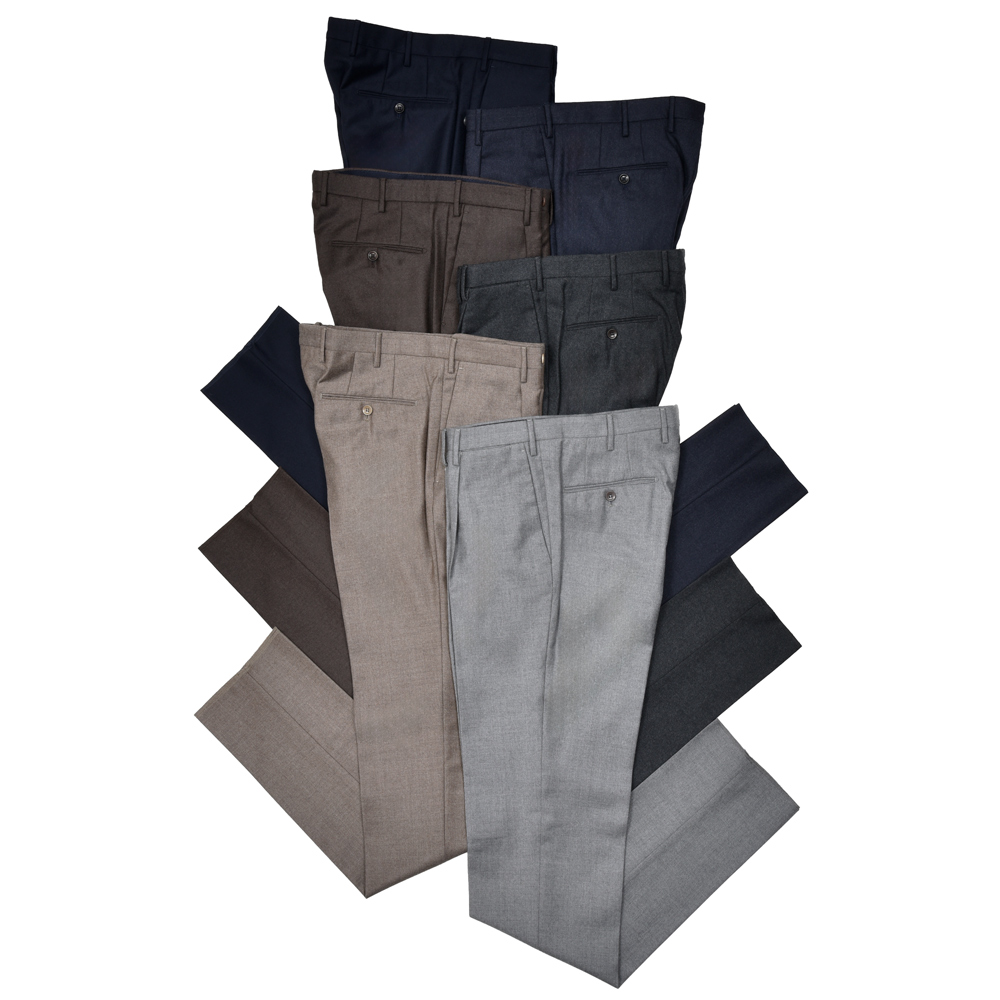 INCOTEX（インコテックス）ウールフランネルパンツ / テーパード / 31